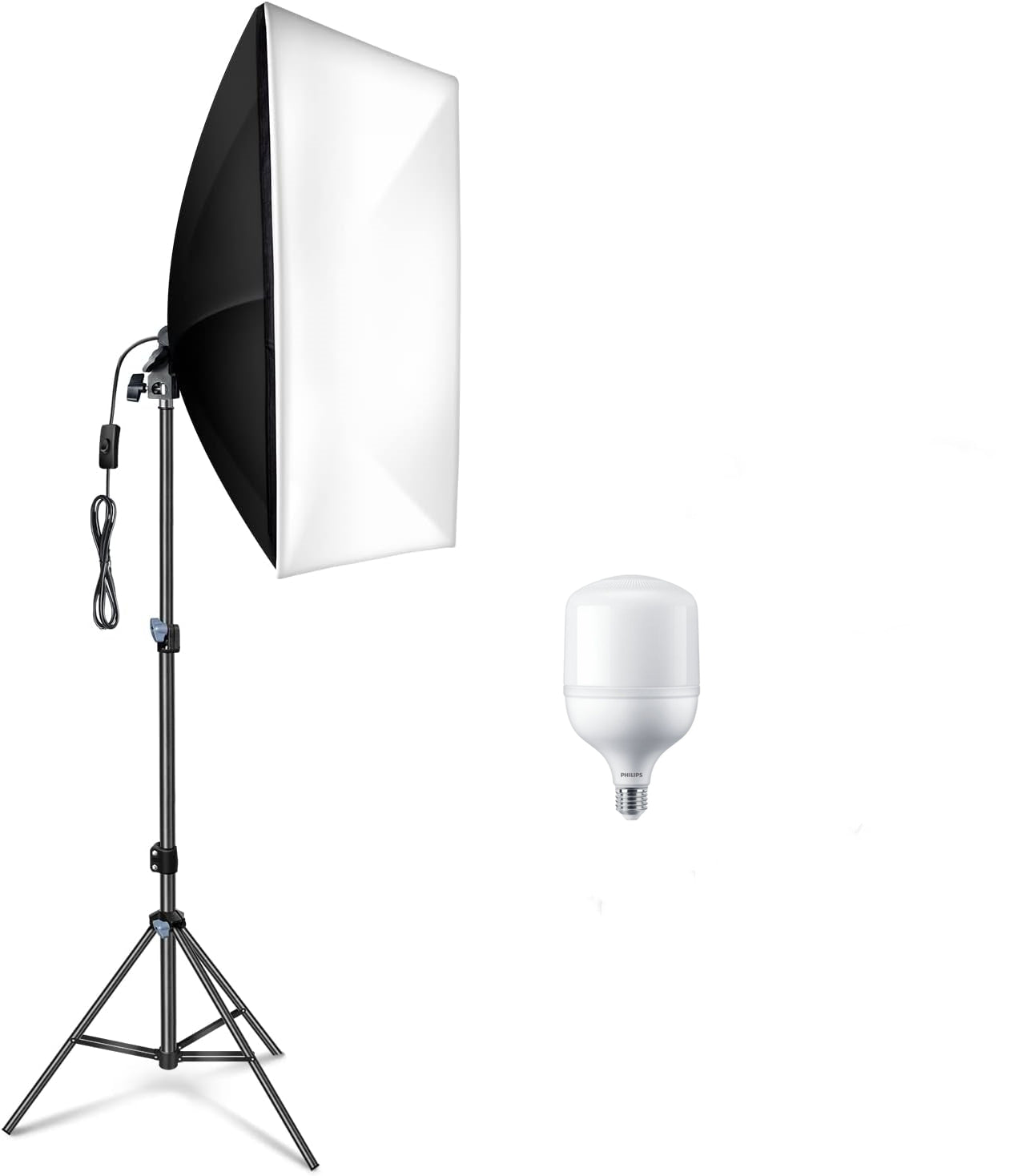 Professional Softbox Lighting Kit Reflector 185W for Studio Photography BP1690 UK