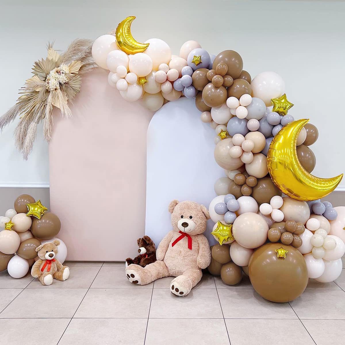 Vintage Cute Star Moon Newborn Party Balloon Chain BA19