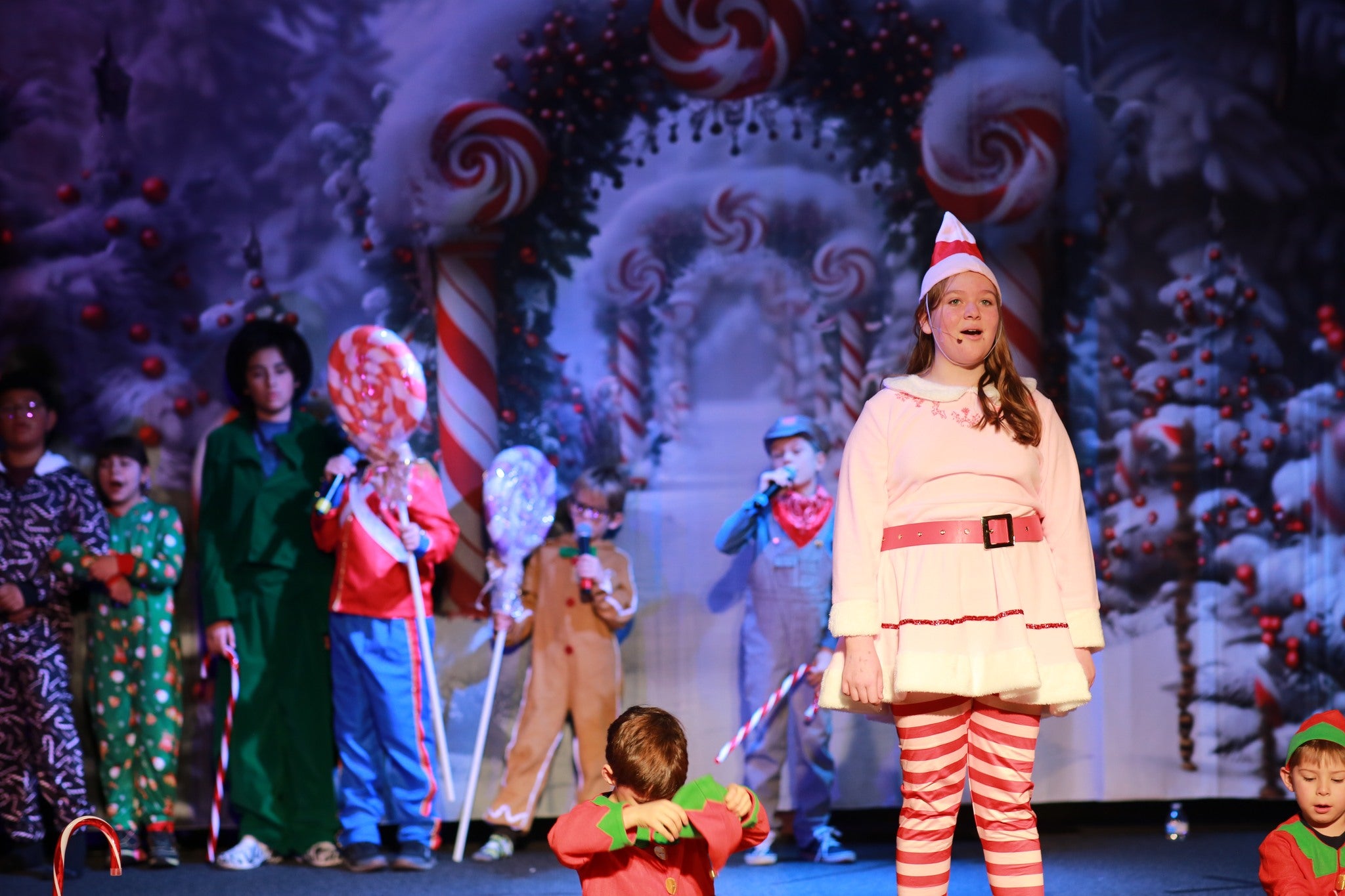 Christmas Candy Cane Wonderland Backdrop UK RR7-672