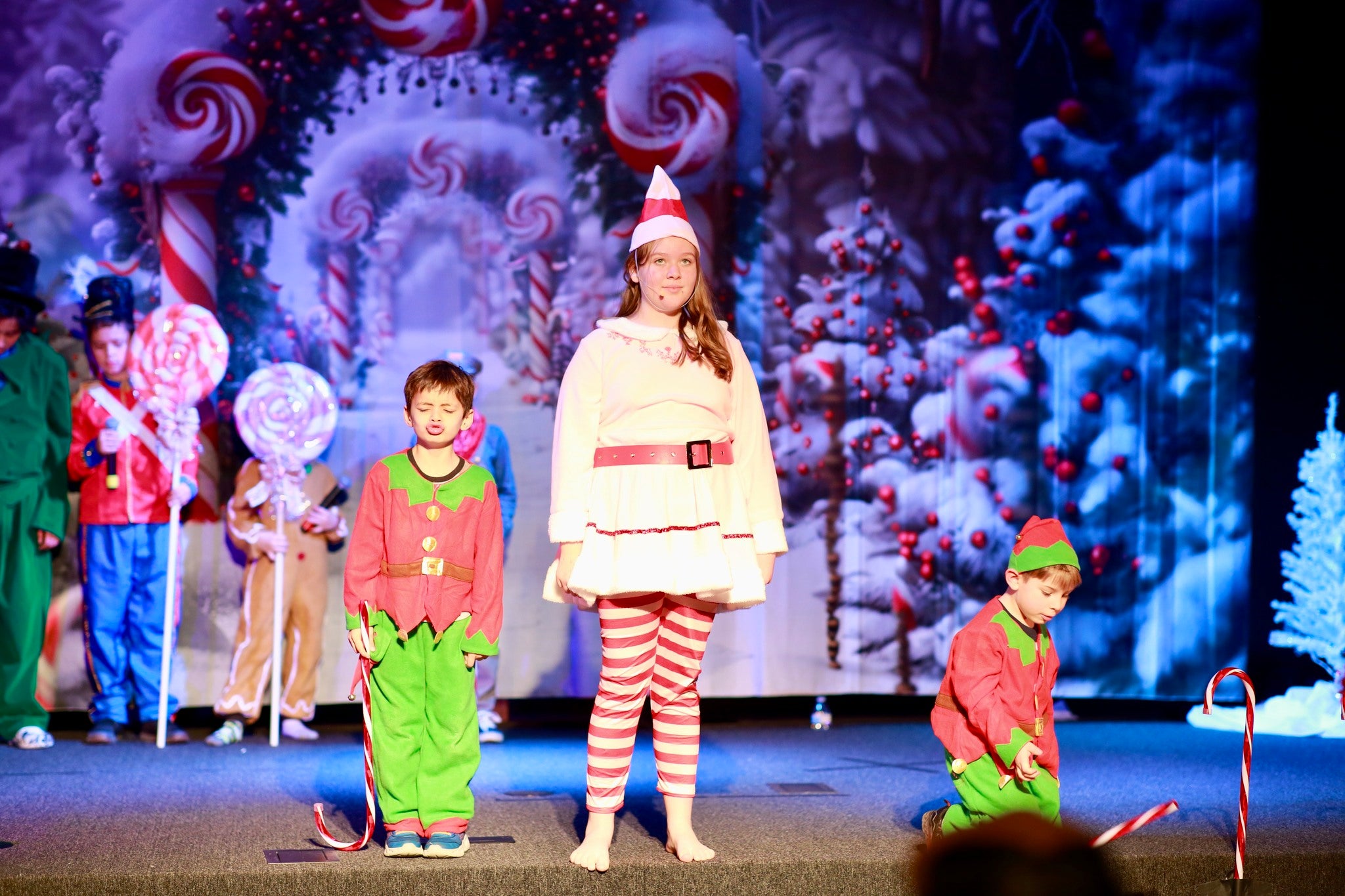 Christmas Candy Cane Wonderland Backdrop UK RR7-672