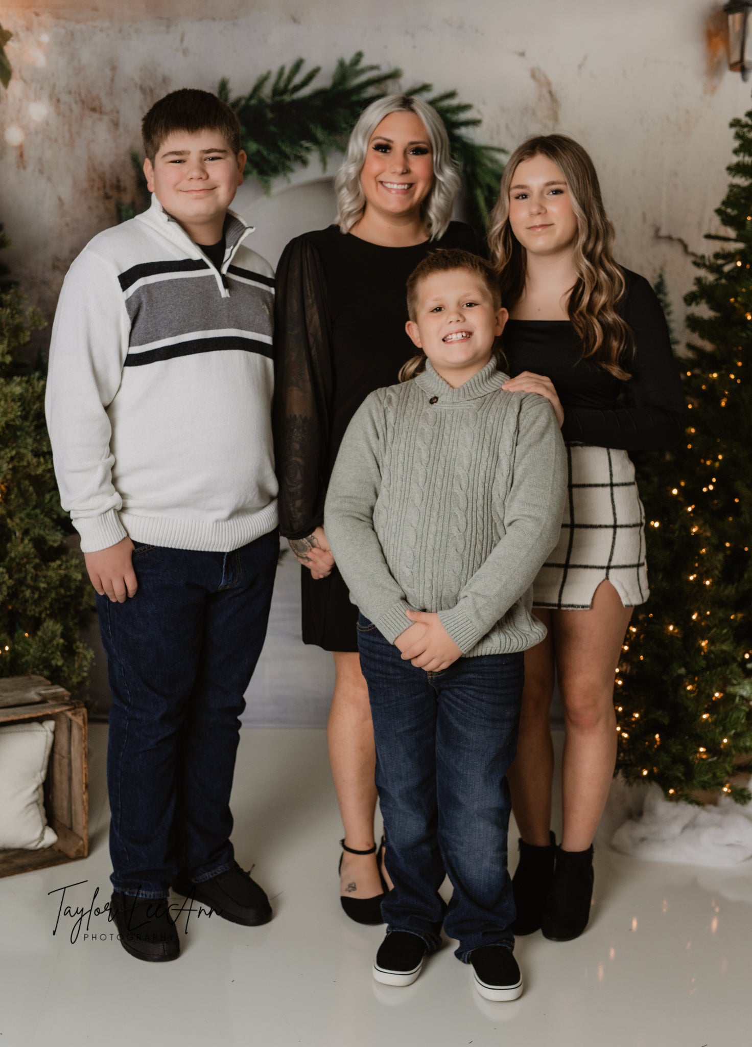 Christmas Tree Arch Photography Backdrop UK RR8-347