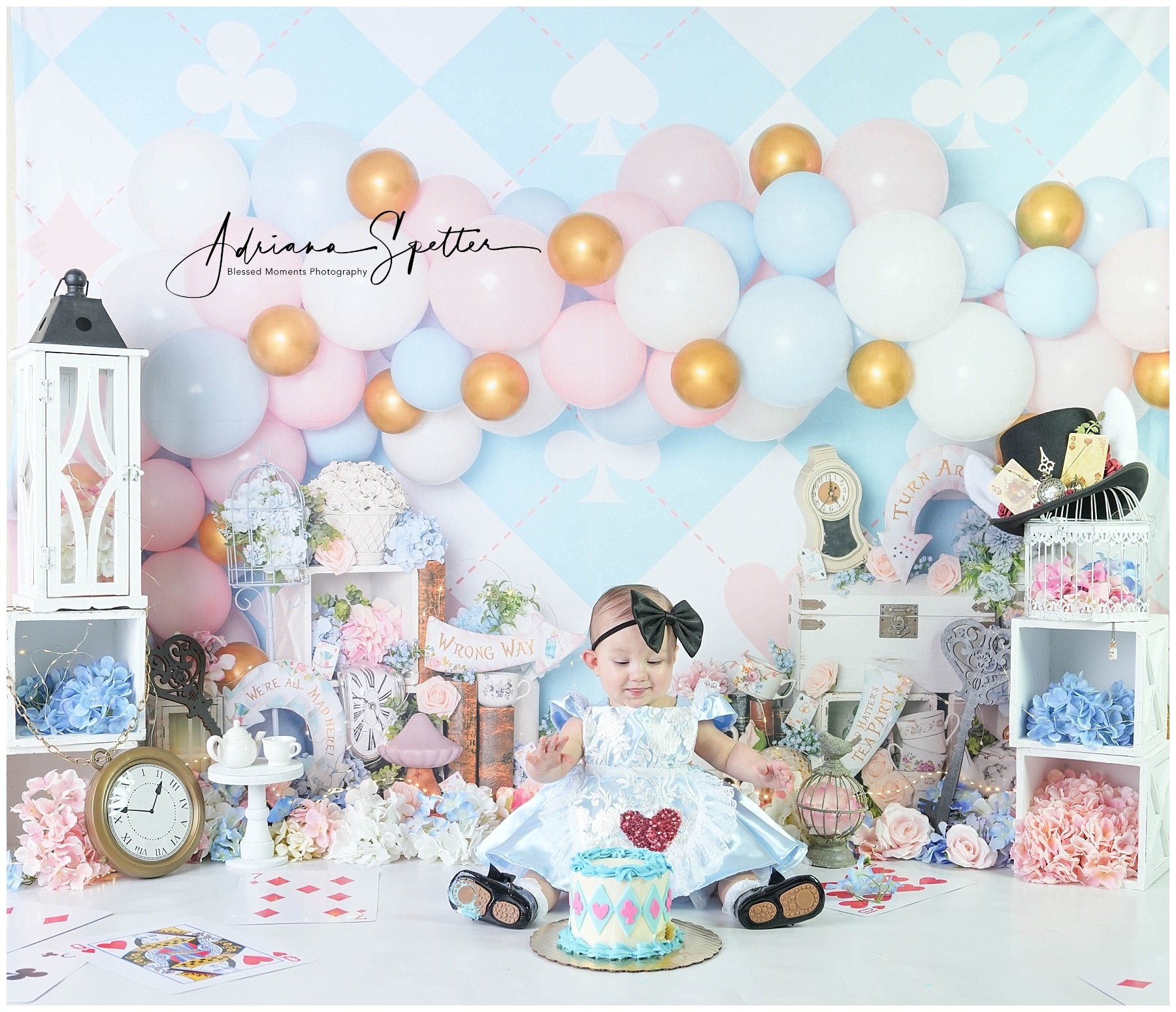 Newborn Photo Backdrop Pastel Wonderland Balloon Children Backdrop UK MRR9-133