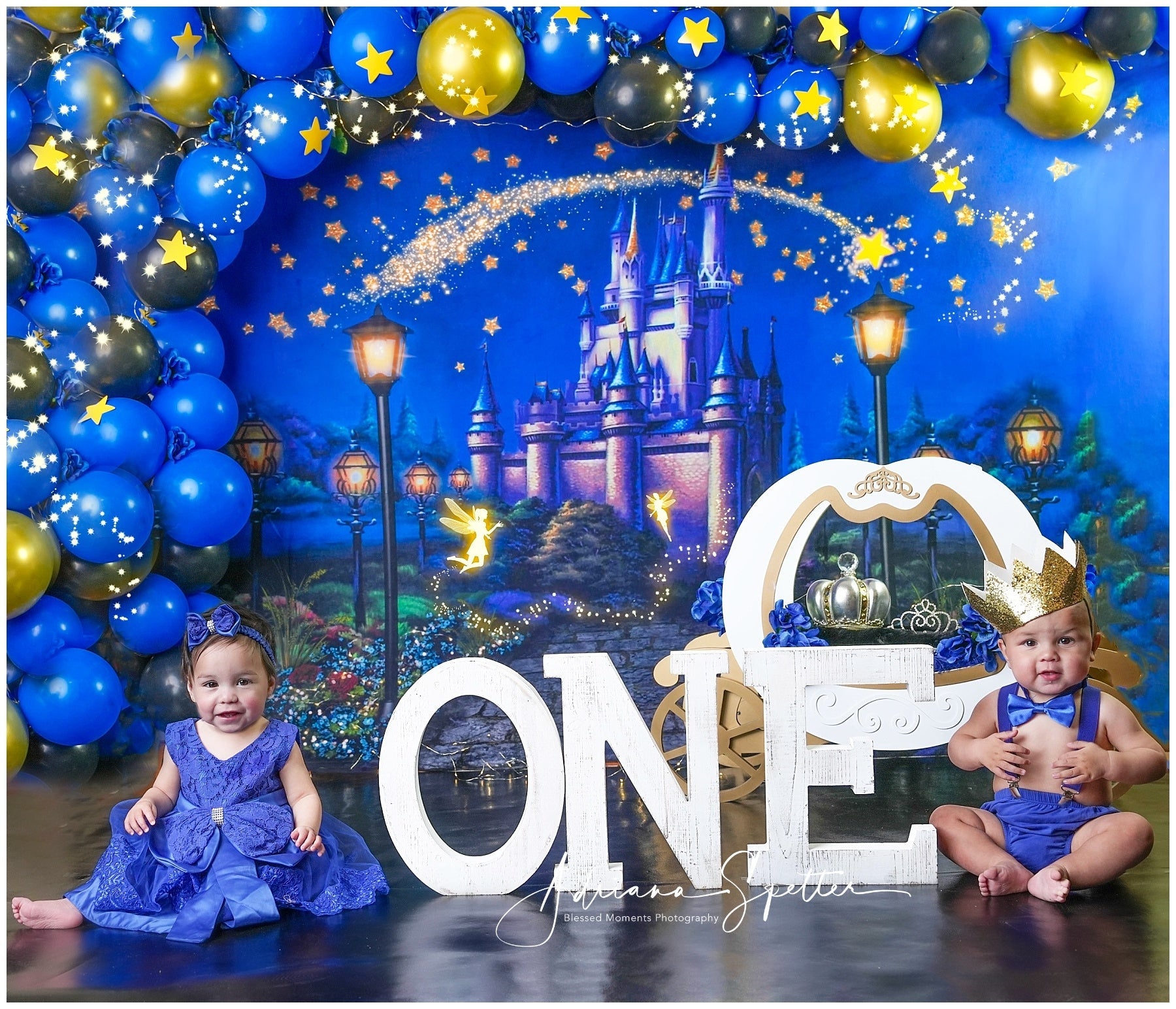 Castle Backdrop Magical Castle Stars Newborn Photography Backdrop UK MRR10-27