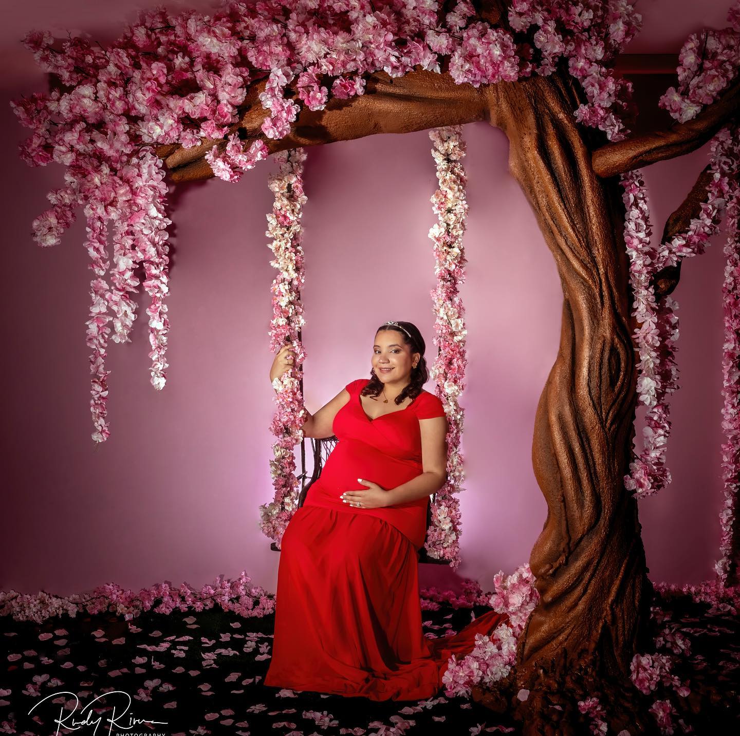 Pink Solid Color Muslin Photography Backdrop uk for Studio SC100