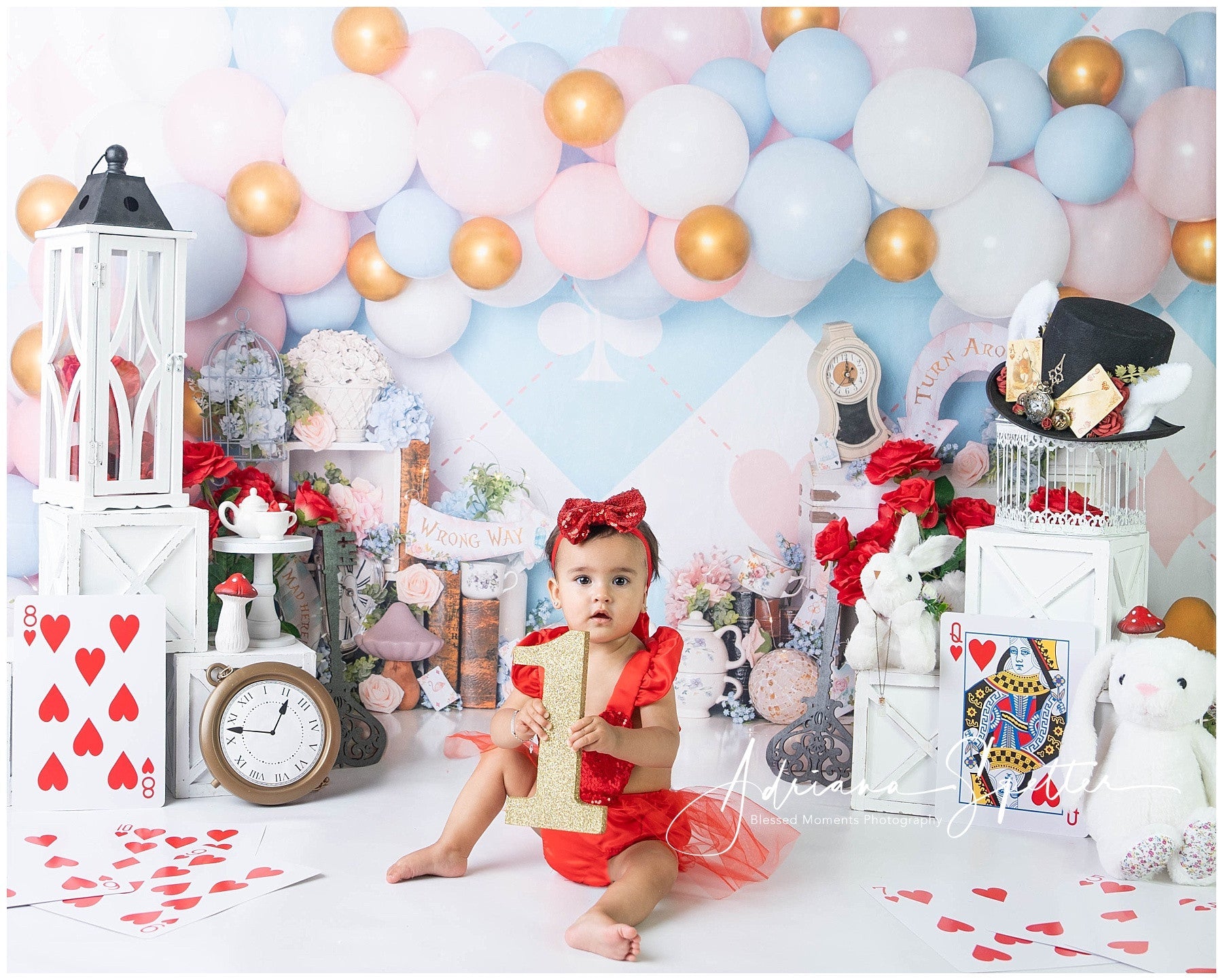 Newborn Photo Backdrop Pastel Wonderland Balloon Children Backdrop UK MRR9-133