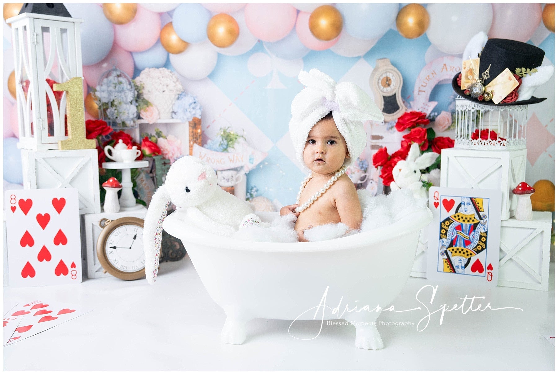 Newborn Photo Backdrop Pastel Wonderland Balloon Children Backdrop UK MRR9-133