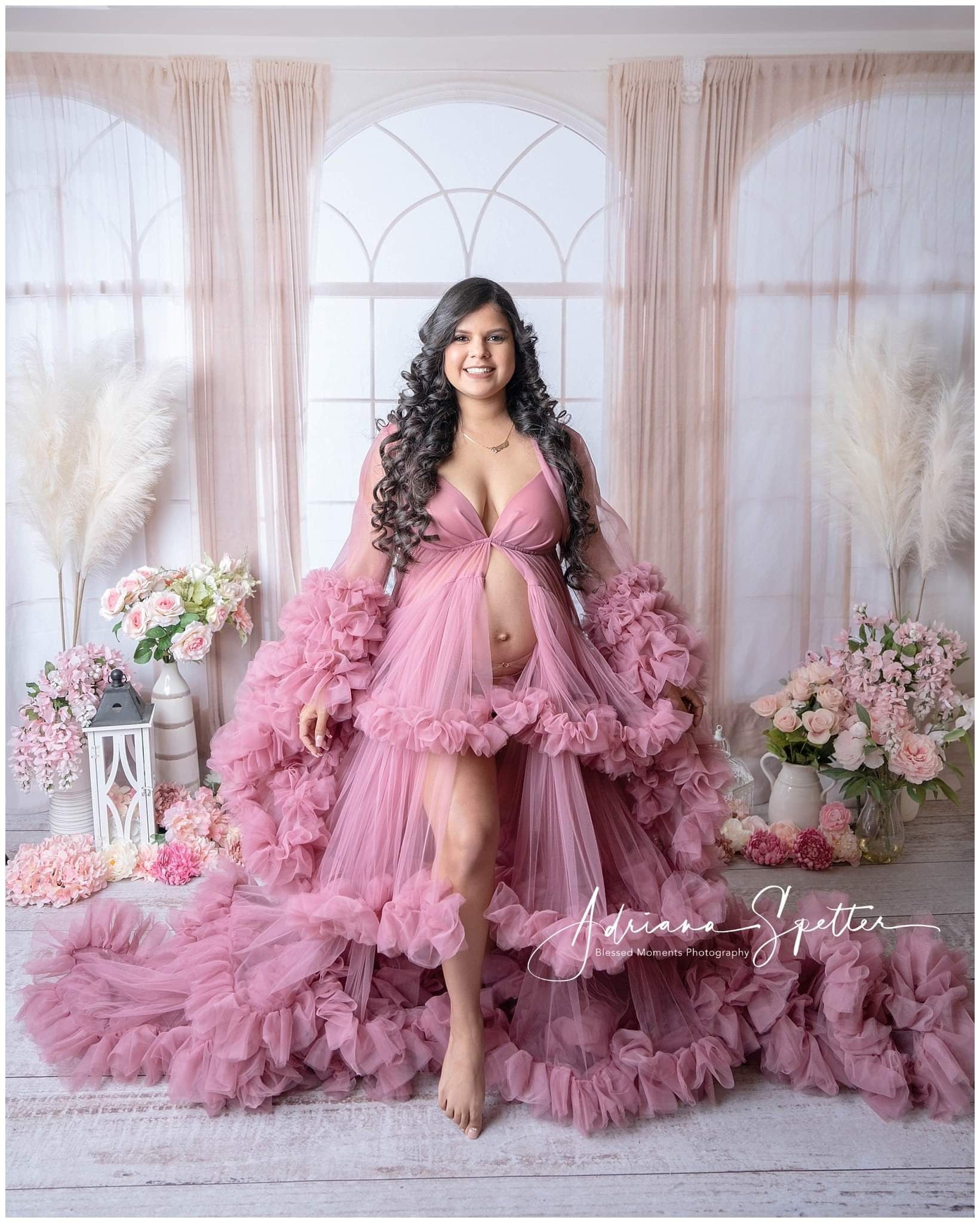 Vintage Photo Backdrop Elegant Sheer Window Drapes Vintage Backdrops UK MRR9-120