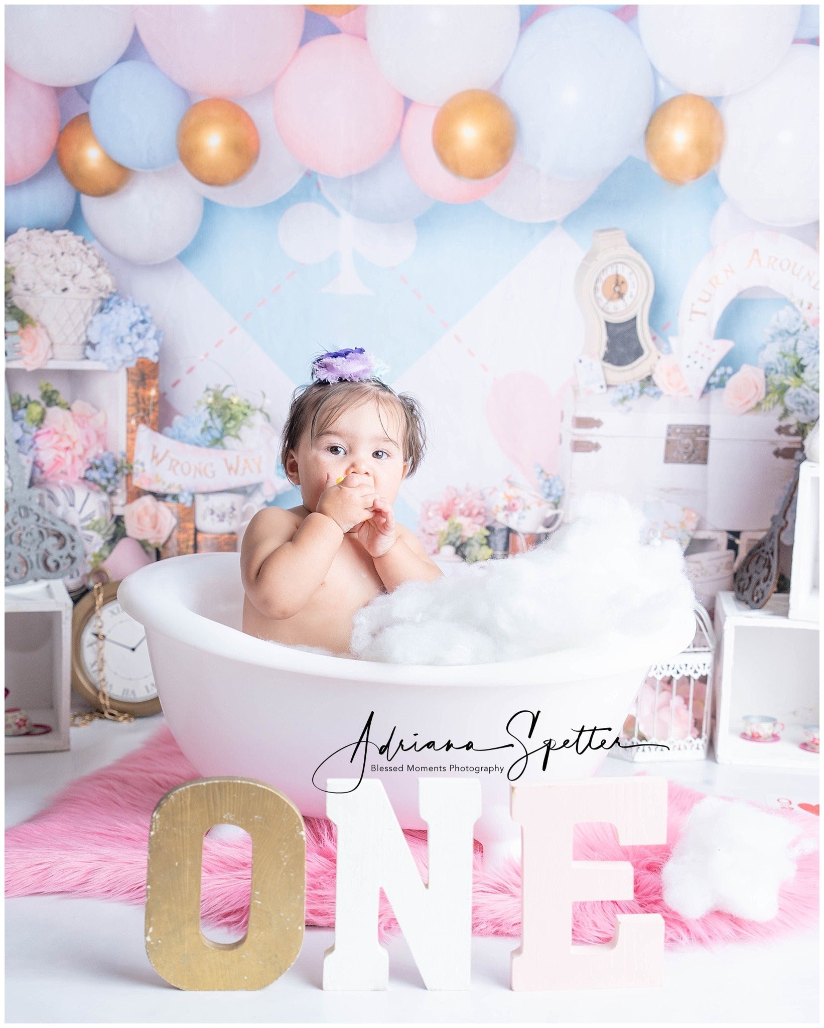 Newborn Photo Backdrop Pastel Wonderland Balloon Children Backdrop UK MRR9-133