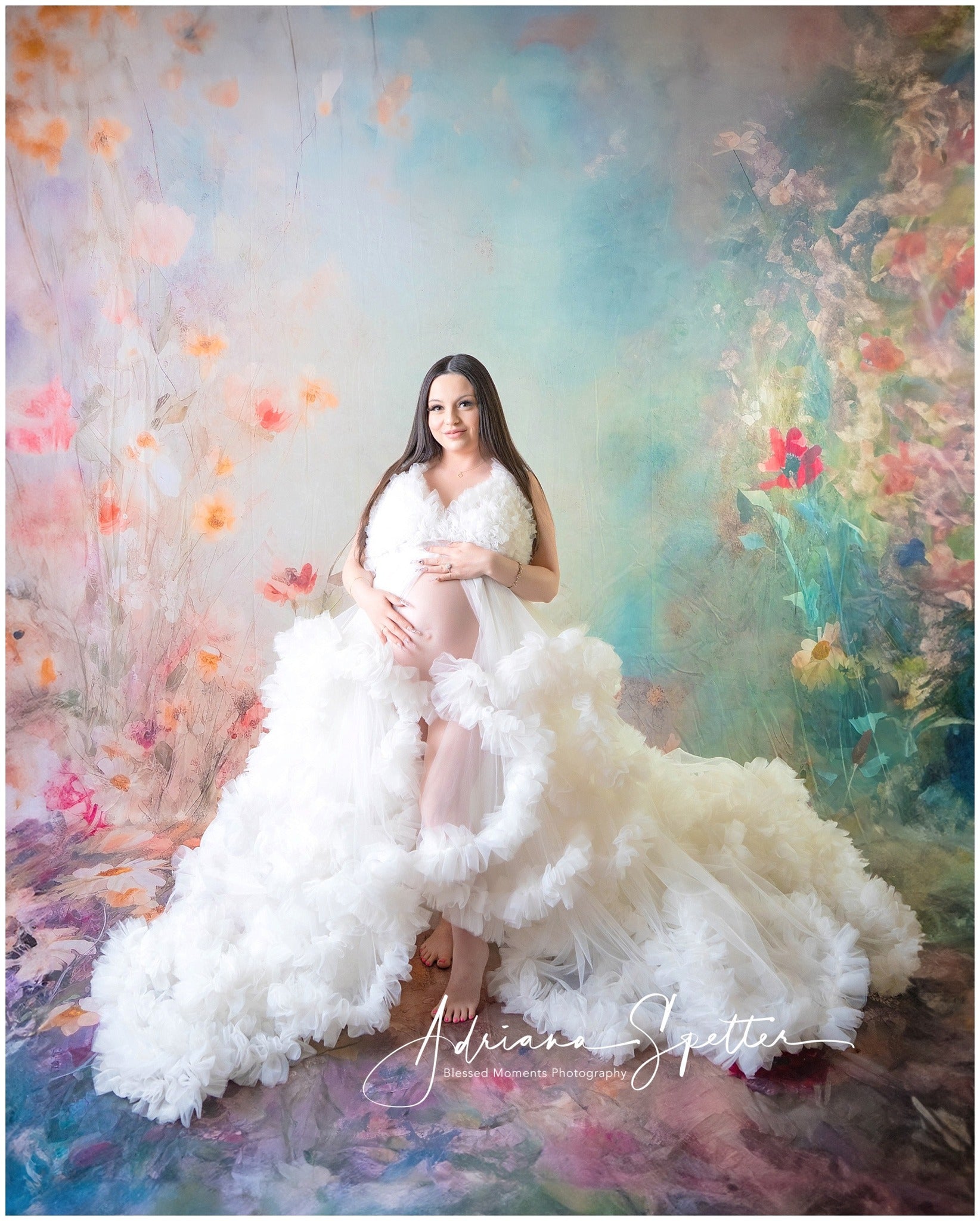 Fine Art Backdrop Lush Wildflower Meadow Artistic Backdrops UK MRR10-60