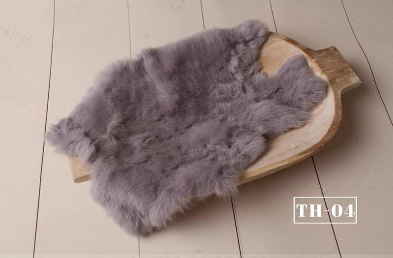 Newborn Photography Faux Fur Blanket TM