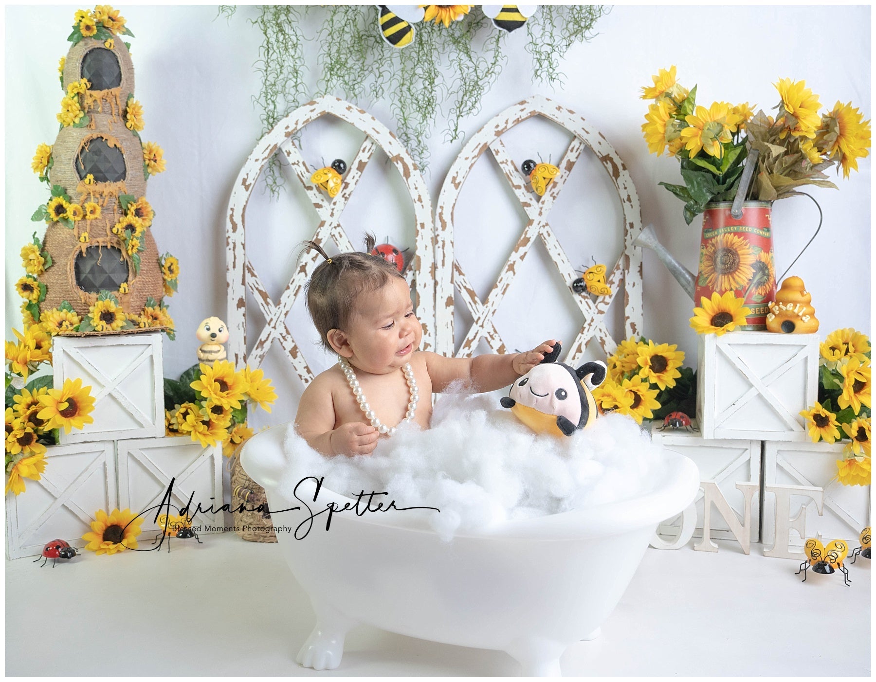 Children Backdrops Rustic Sunflower Garden Newborn Photo Backdrop UK MRR9-112