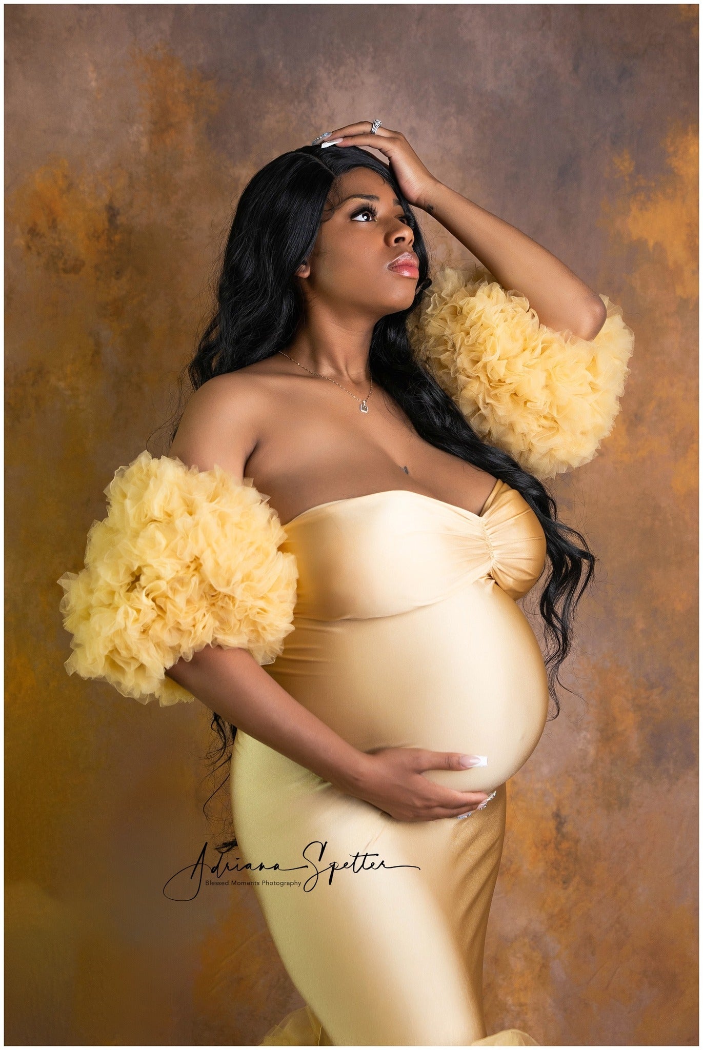 Abstract Photo Backdrop Golden Brown Texture Wall Abstract Backdrop UK MRR9-108