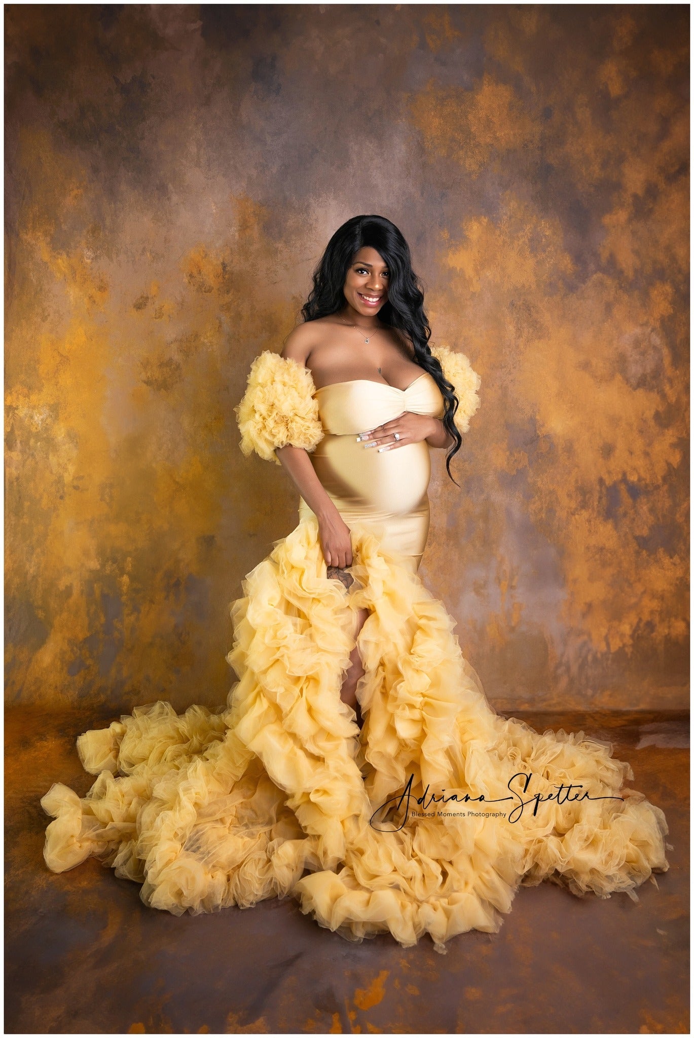 Abstract Photo Backdrop Golden Brown Texture Wall Abstract Backdrop UK MRR9-108