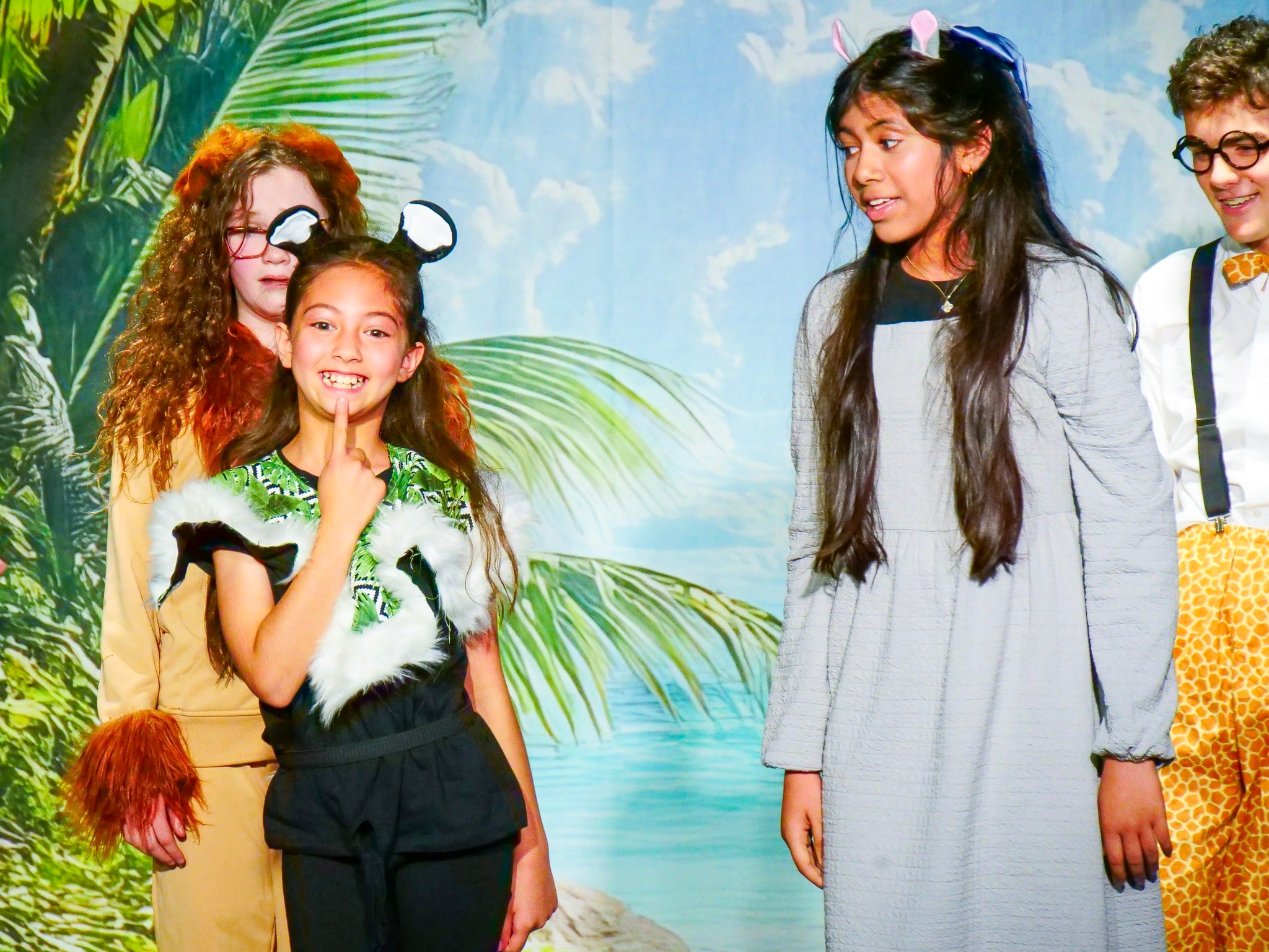 Photo Backdrop Beach Beach Trail Palm Leaves Summer Backdrop UK CJJ3-235