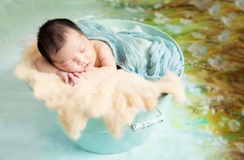 Newborn Photography Faux Fur Blanket TM