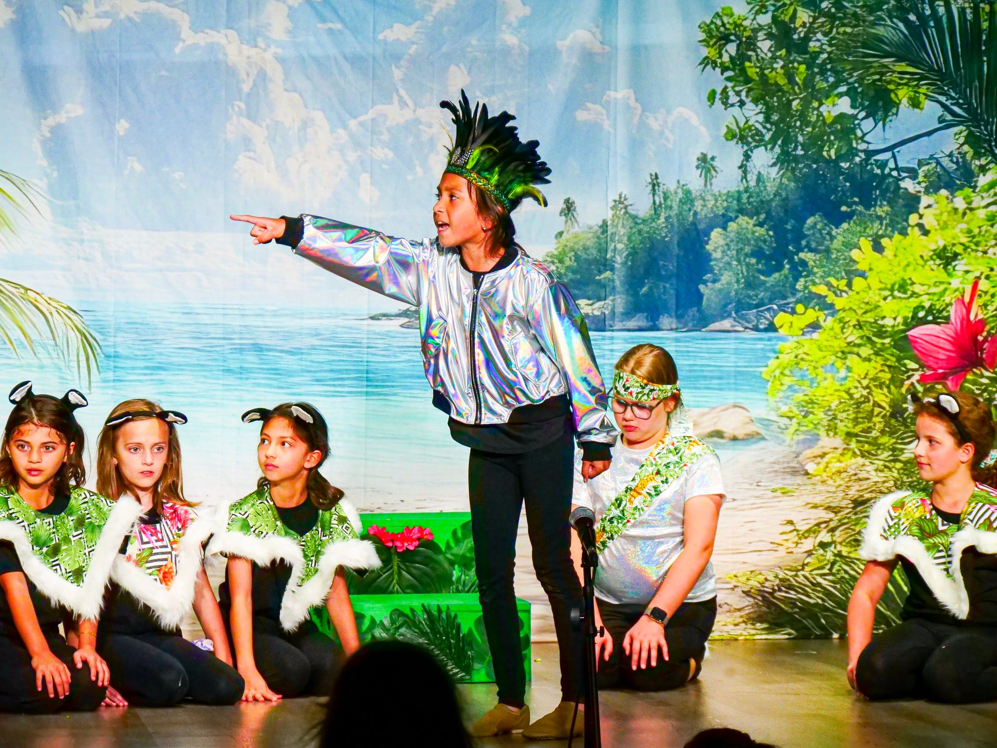 Photo Backdrop Beach Beach Trail Palm Leaves Summer Backdrop UK CJJ3-235