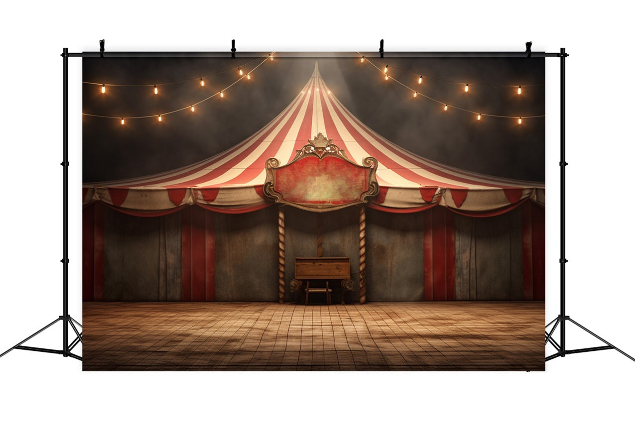 Circus Theme Backdrop Red White Tent Backdrop UK BRP1-173