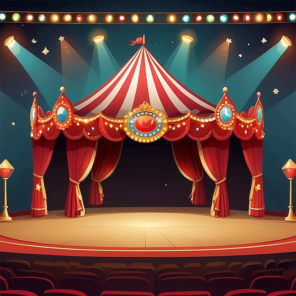 Circus Backdrops Stage Carnival Tent Starry Backdrop UK BRP1-175