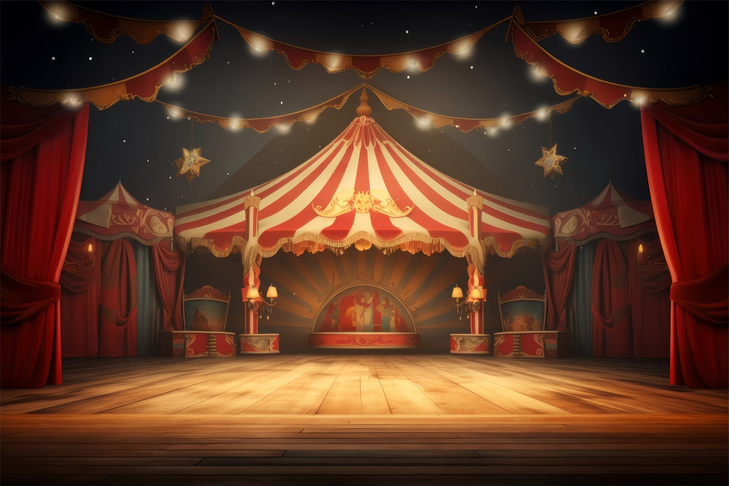 Circus Backdrop Ideas Carnival Tent Bright Stars Backdrop UK BRP1-176