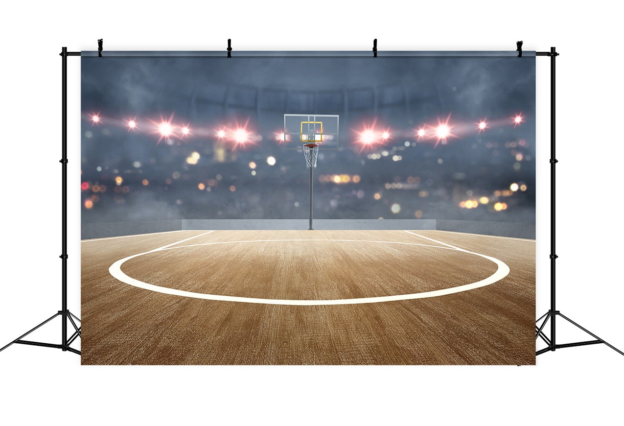 Basketball Court Backdrop Outdoor Sports Hoop Backdrop UK BRP1-315