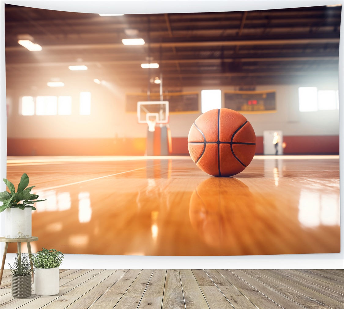 Backdrop Basketball Professional Sports Court Backdrop UK BRP1-316