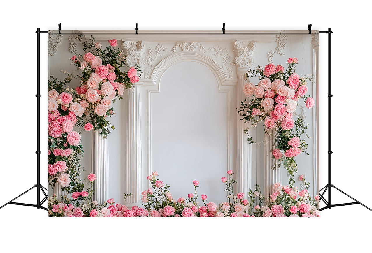 Flower Backdrop Photography Sophisticated Rose Arch Backdrop UK BRP1-358