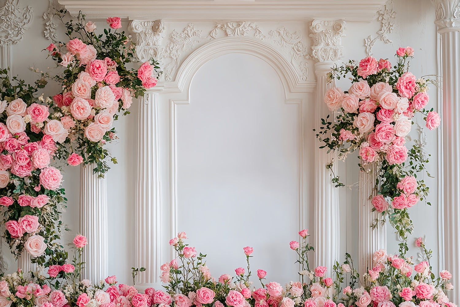 Flower Backdrop Photography Sophisticated Rose Arch Backdrop UK BRP1-358