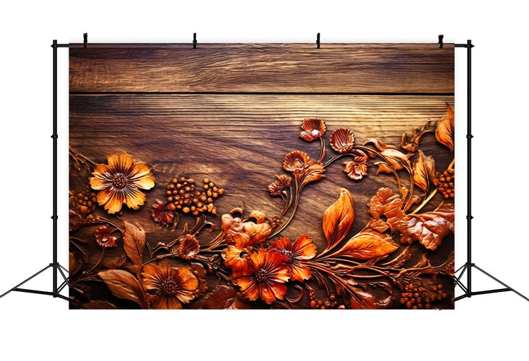 Flower Backdrops For Photography Vintage Carved Wooden Backdrop UK BRP1-383