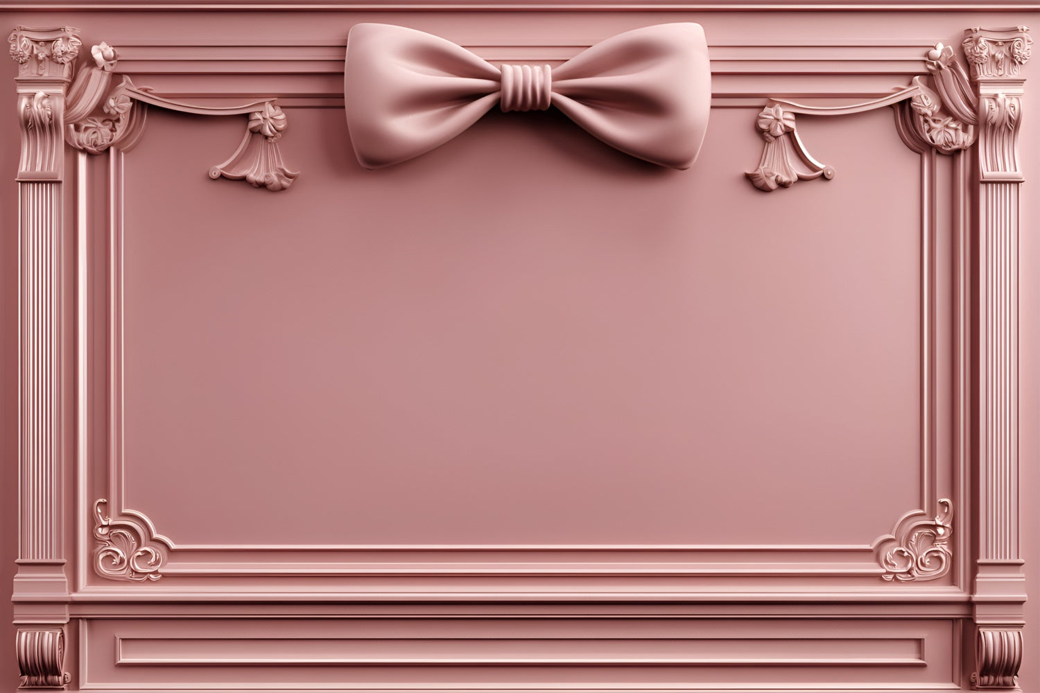 Boudoir Photography Backdrops Pink Bow Vintage Backdrop UK BRP1-443