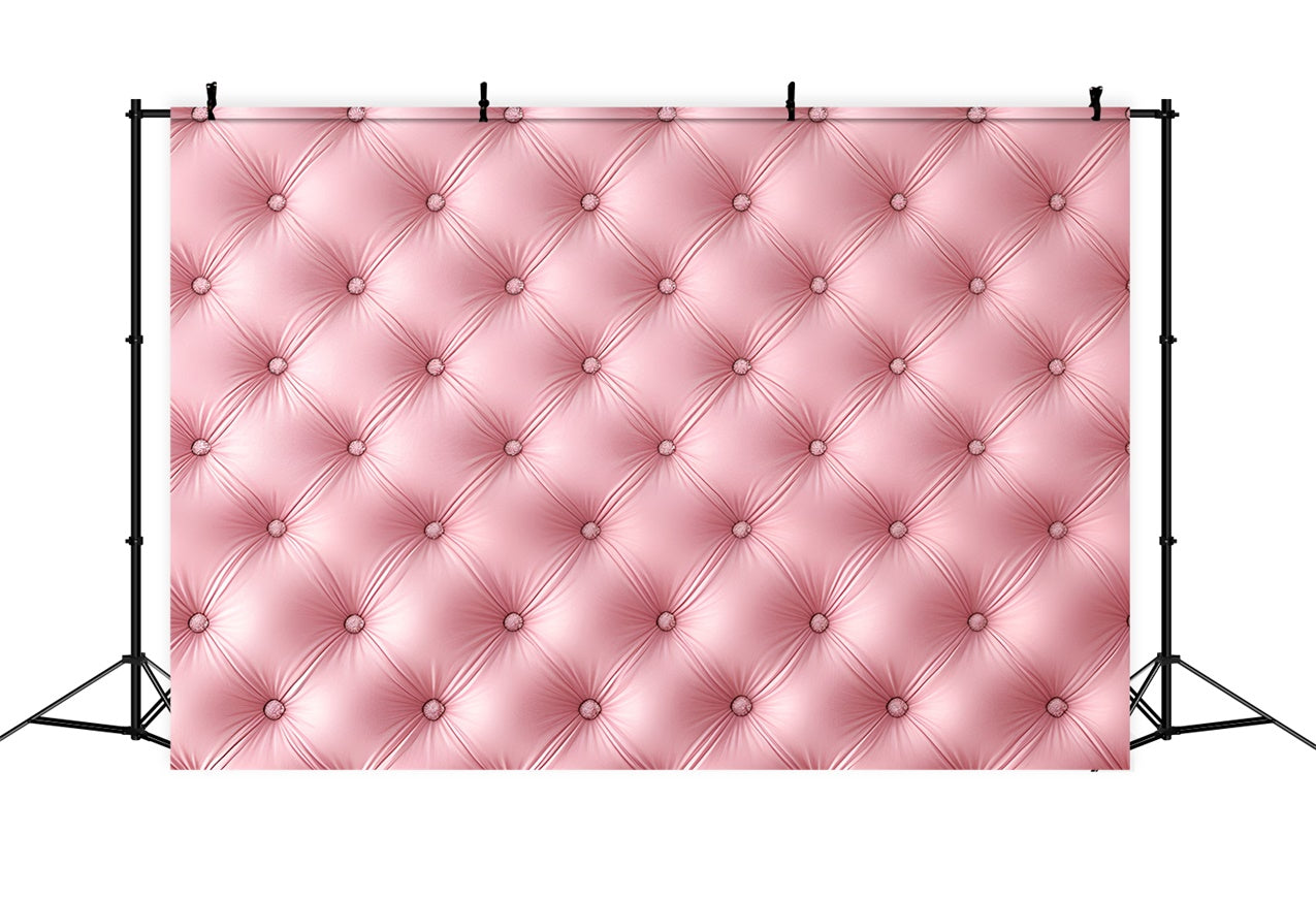 Boudoir Backdrop Pink Button-Tufted Cushion Wall Backdrop UK BRP1-480