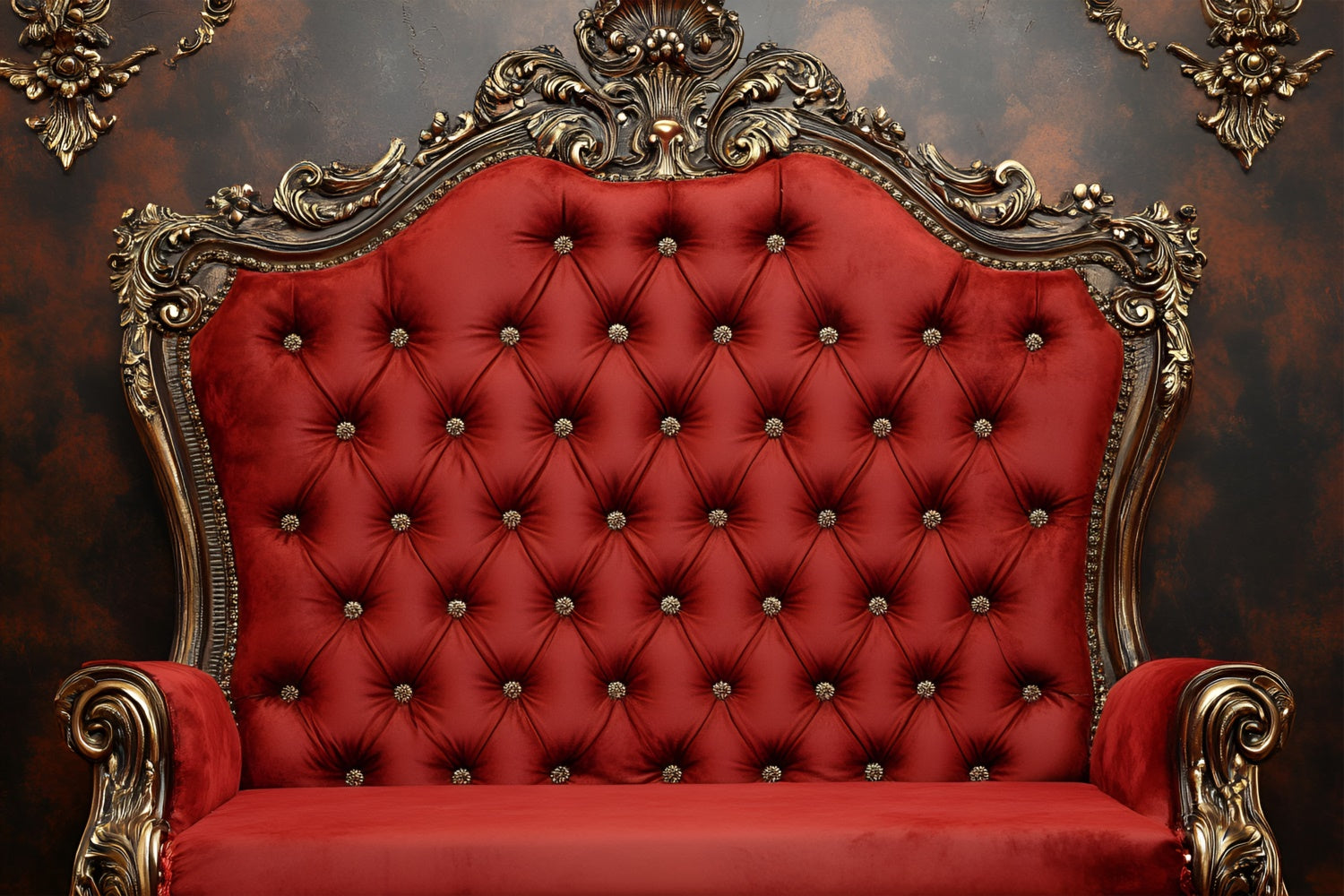 Boudoir Backdrop Ideas Vintage Red Tufted Chair Backdrop UK BRP1-483