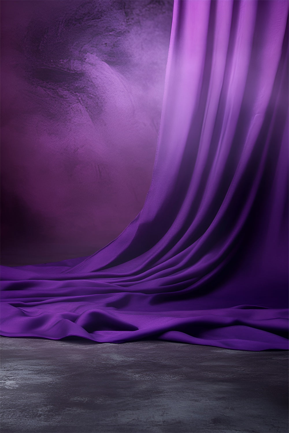 Boudoir Backdrop Royal Draped Purple Soft Backdrop UK BRP1-492