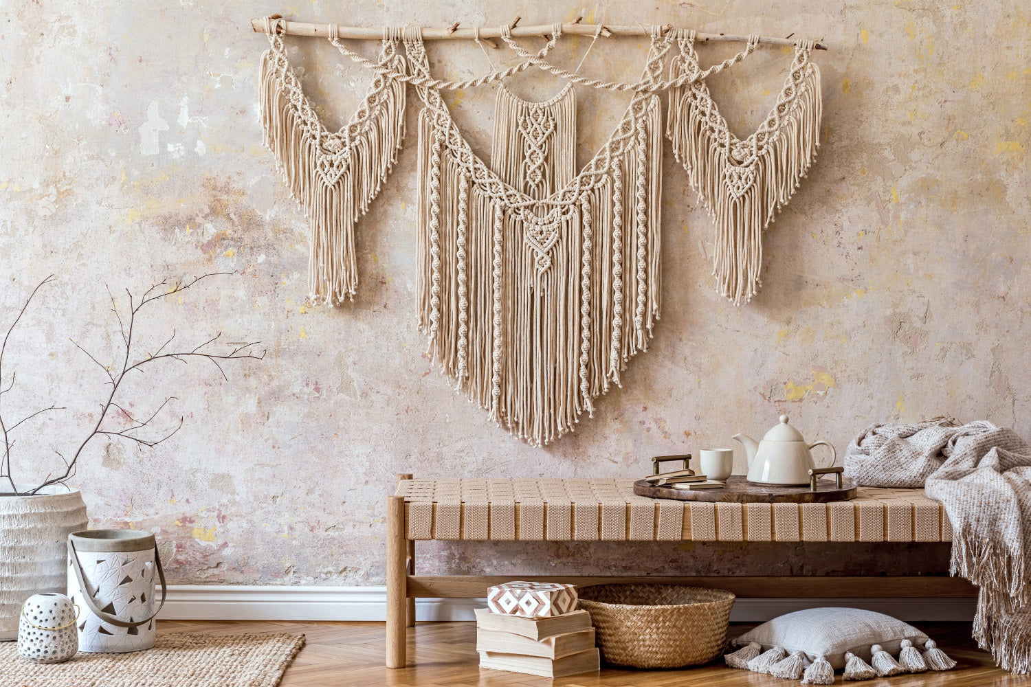 Bohemian Backdrop Wall Hanging Macramé Decor Backdrop UK BRP10-608
