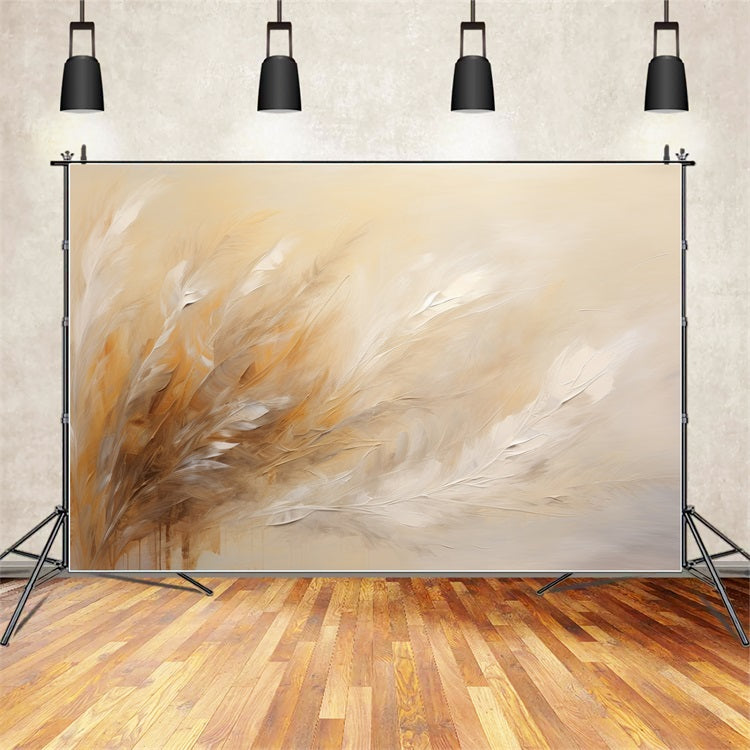 Boho Photo Backdrop Abstract Feathered Painting Backdrop UK BRP10-609