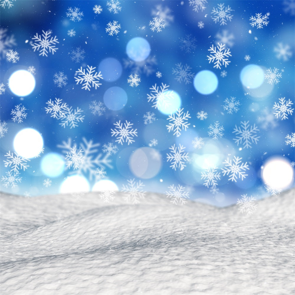 Winter Scene Backdrops Snowy Floating Snowflakes Backdrop UK BRP11-456