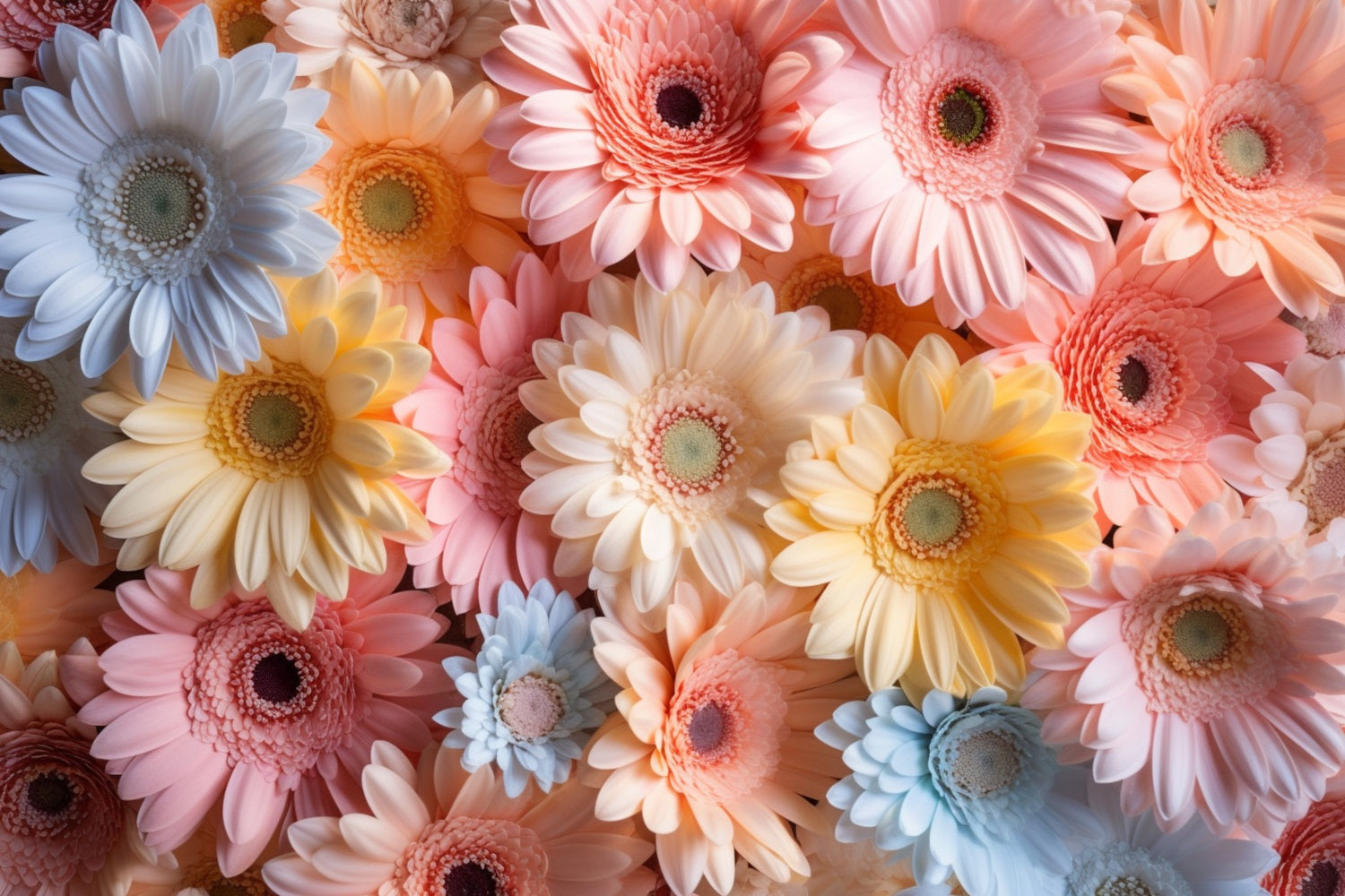 Spring Photo Backdrops Multi-Color Daisy Floral Backdrop UK BRP11-523
