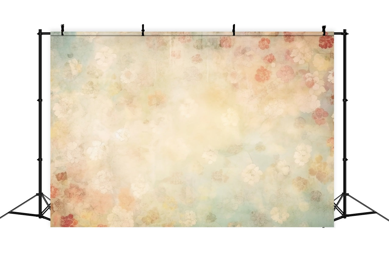 Maternity Digital Backdrops Aesthetic Pastel Flower Wall Backdrop UK BRP12-20