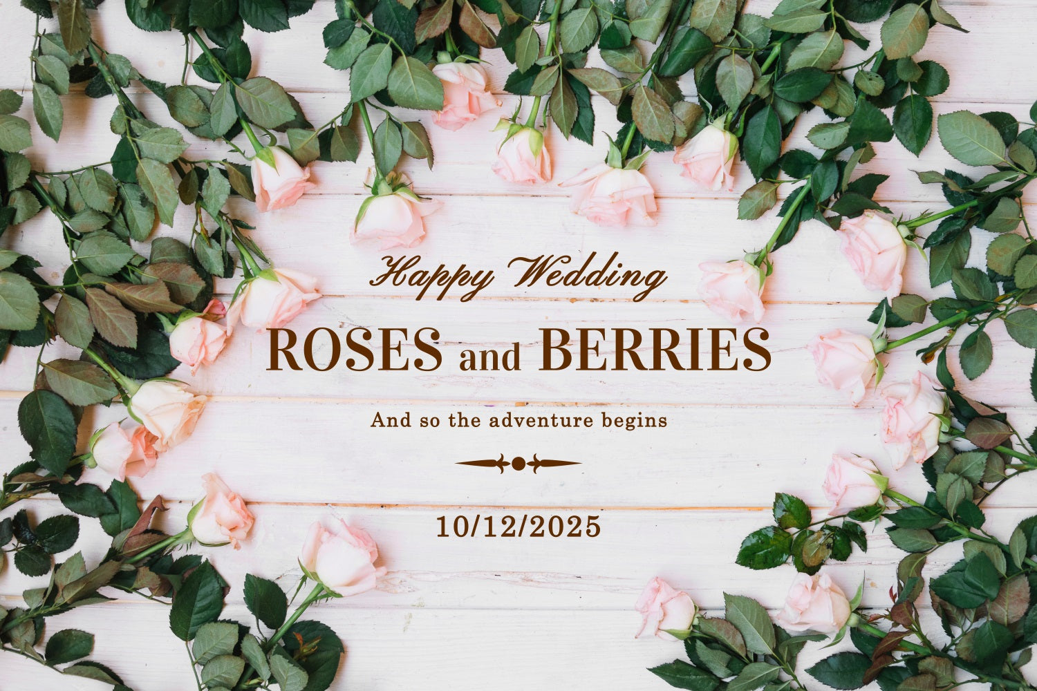 Personalized Wedding Photo Backdrops Pastel Rose Backdrop UK BRP12-365