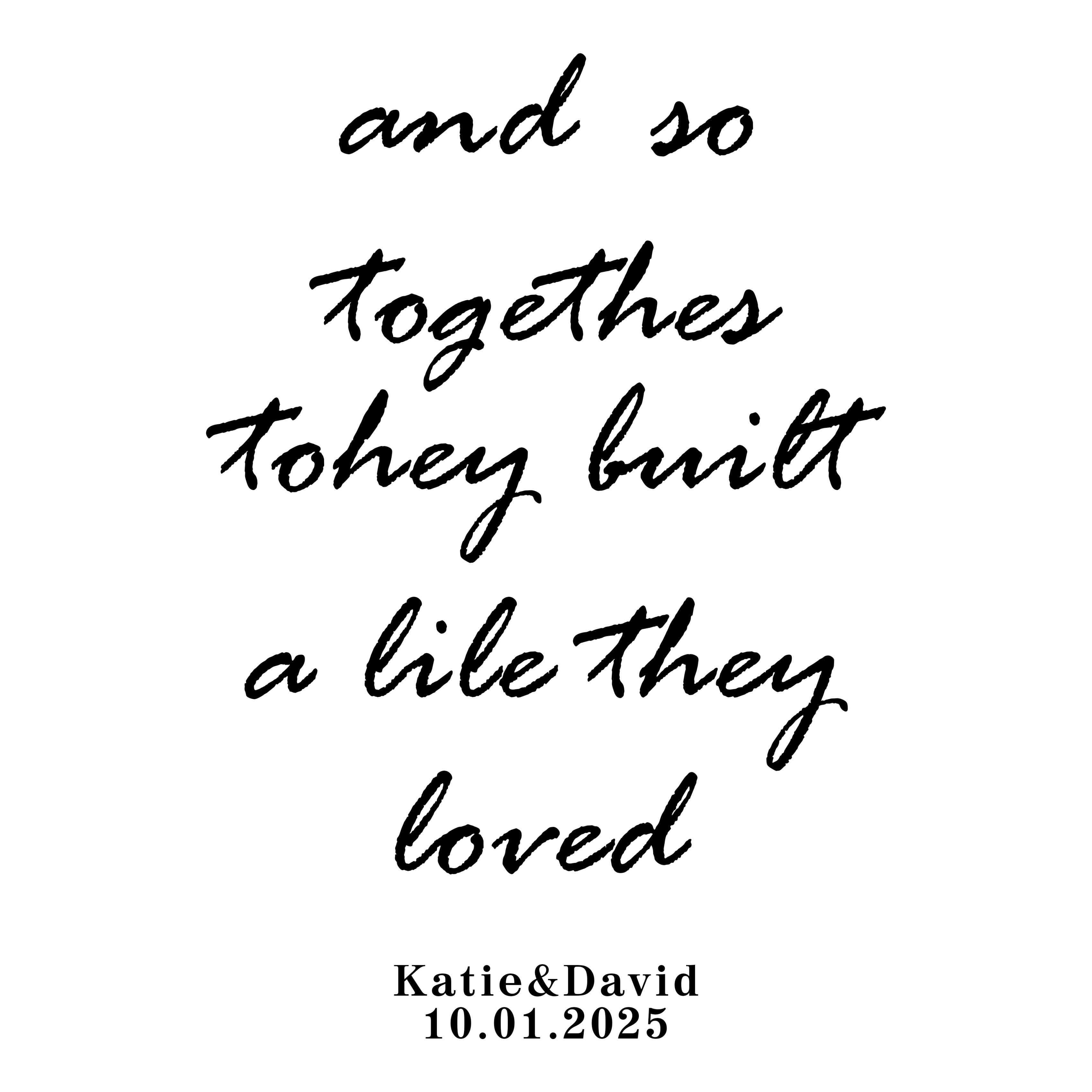 Wedding Backdrop Custom Together Forever Quote Backdrop UK BRP12-372