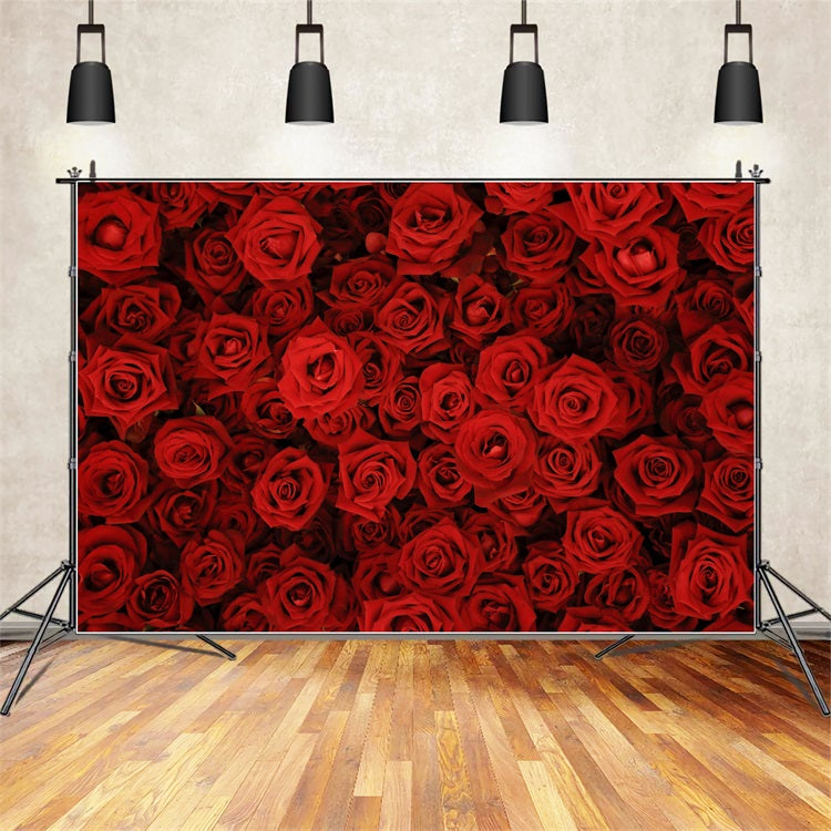 Backdrop Weddings Red Rose Floral Wall Backdrop UK BRP12-384