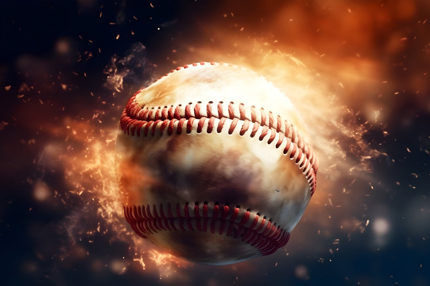 Sports Backdrop Ideas Flaming Baseball Photography Backdrop UK BRP12-573