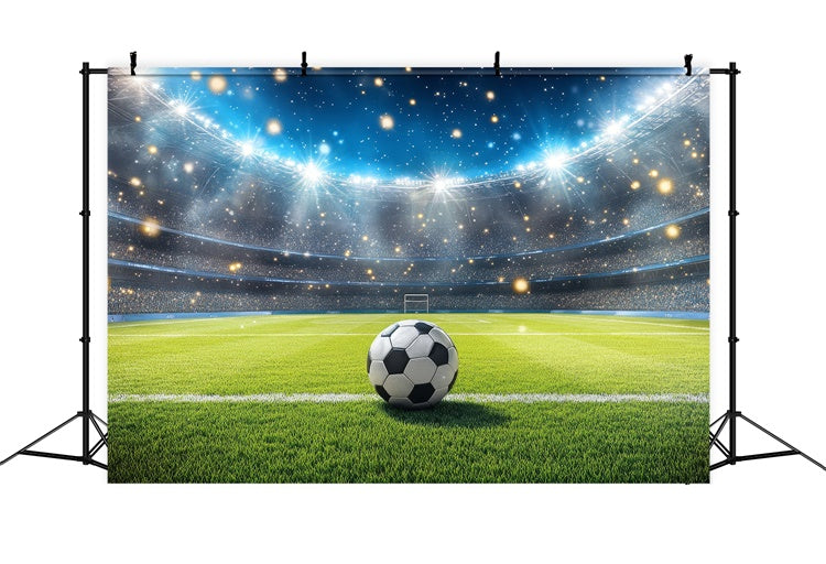 Sports Backdrop Illuminated Football Arena Celebration Backdrop UK BRP12-583