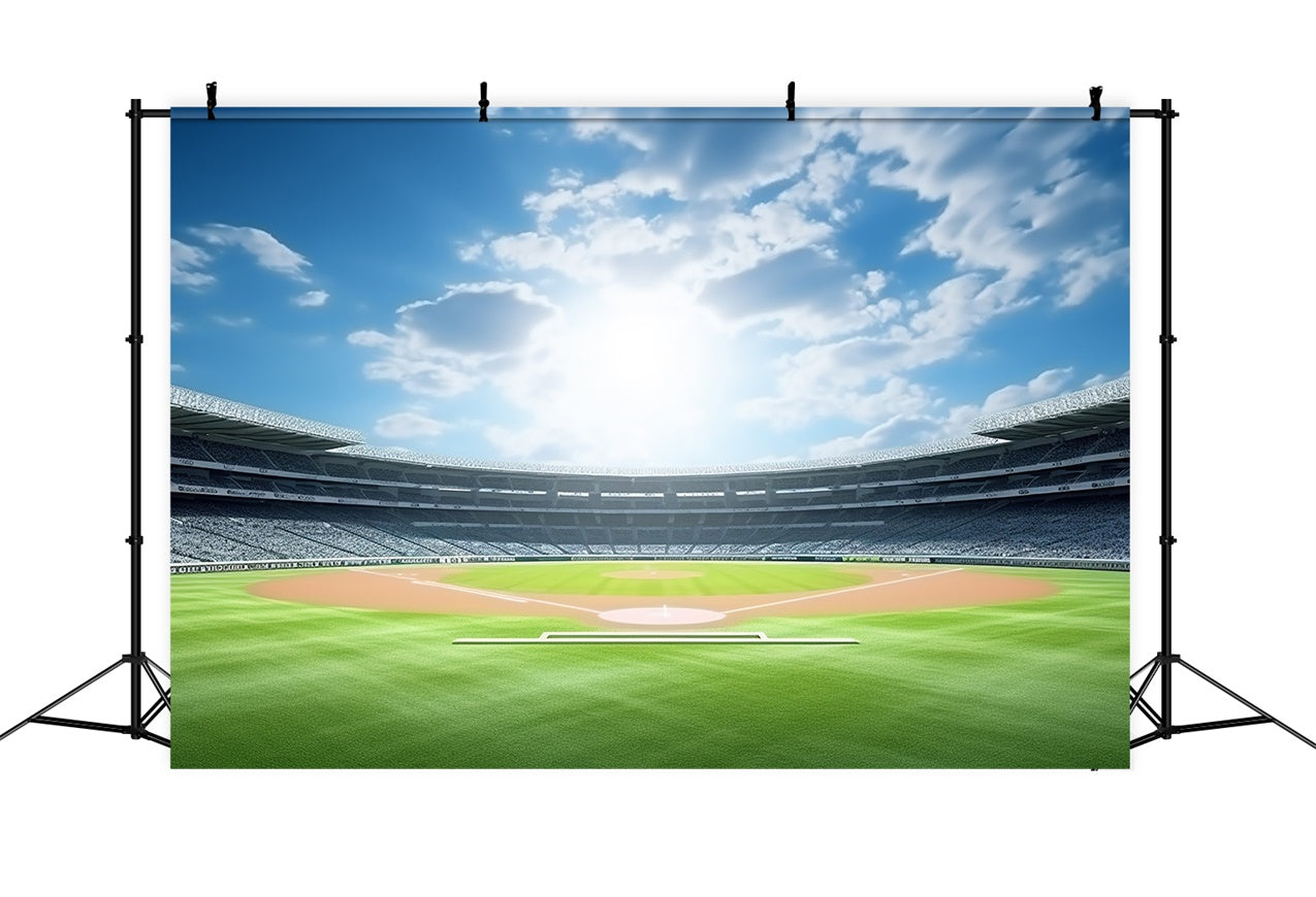 Sports Photo Backdrop Baseball Court Event Backdrop UK BRP12-586