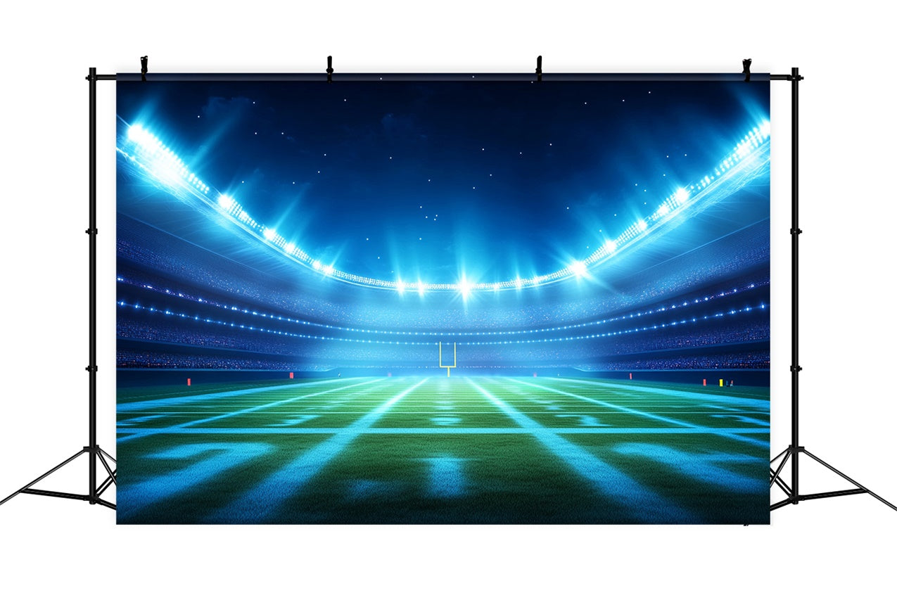 Sports Photography Backdrop Football Night Stadium Glimmer Backdrop UK BRP12-591