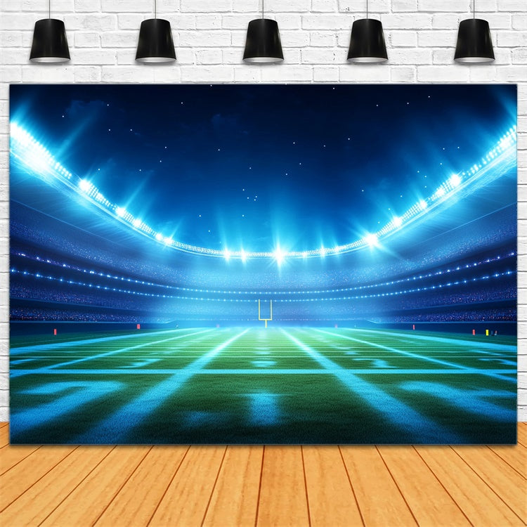 Sports Photography Backdrop Football Night Stadium Glimmer Backdrop UK BRP12-591