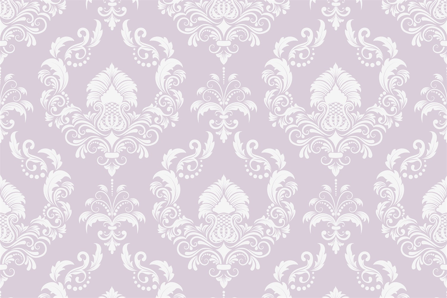 Damask Backdrop Photography Soft Lavender Floral Pattern Backdrop UK BRP12-606