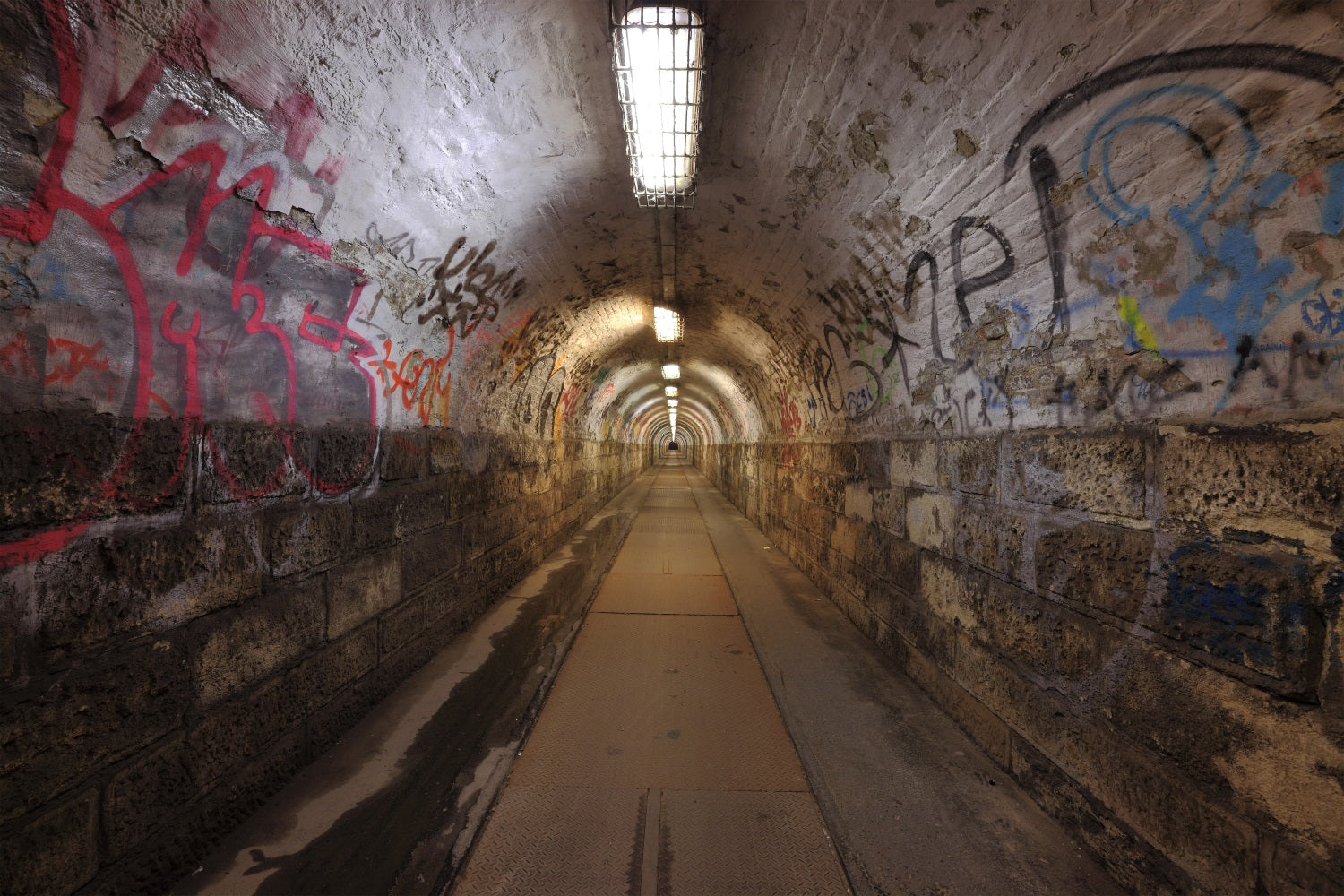 Architecture Backdrop Graffiti Alley Tunnel Photography Backdrop UK BRP12-669