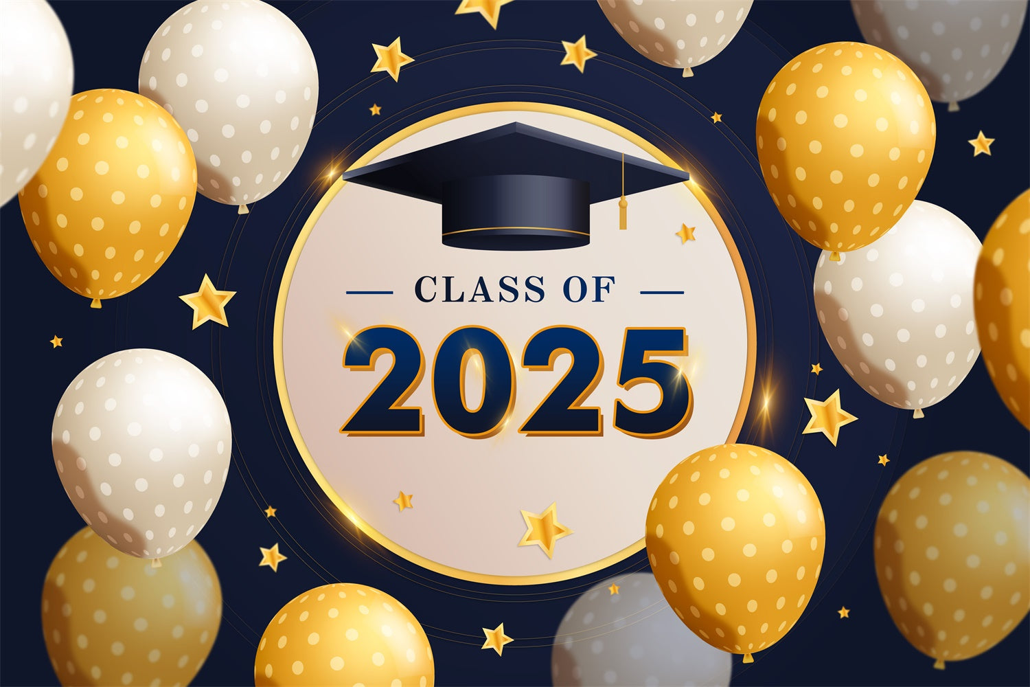 Graduation Backdrop Ideas Polka Dot Balloons Graduation Party Backdrop UK BRP2-249