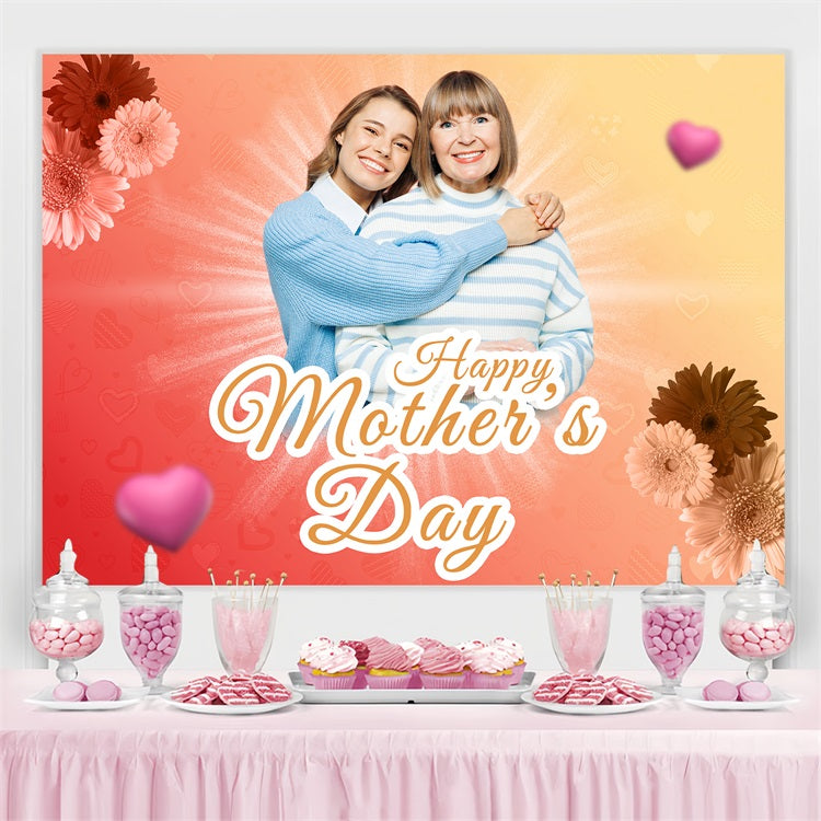 Mother's Day Backdrop Ideas Glow Flowers Backdrop Customized Backdrop UK BRP3-145