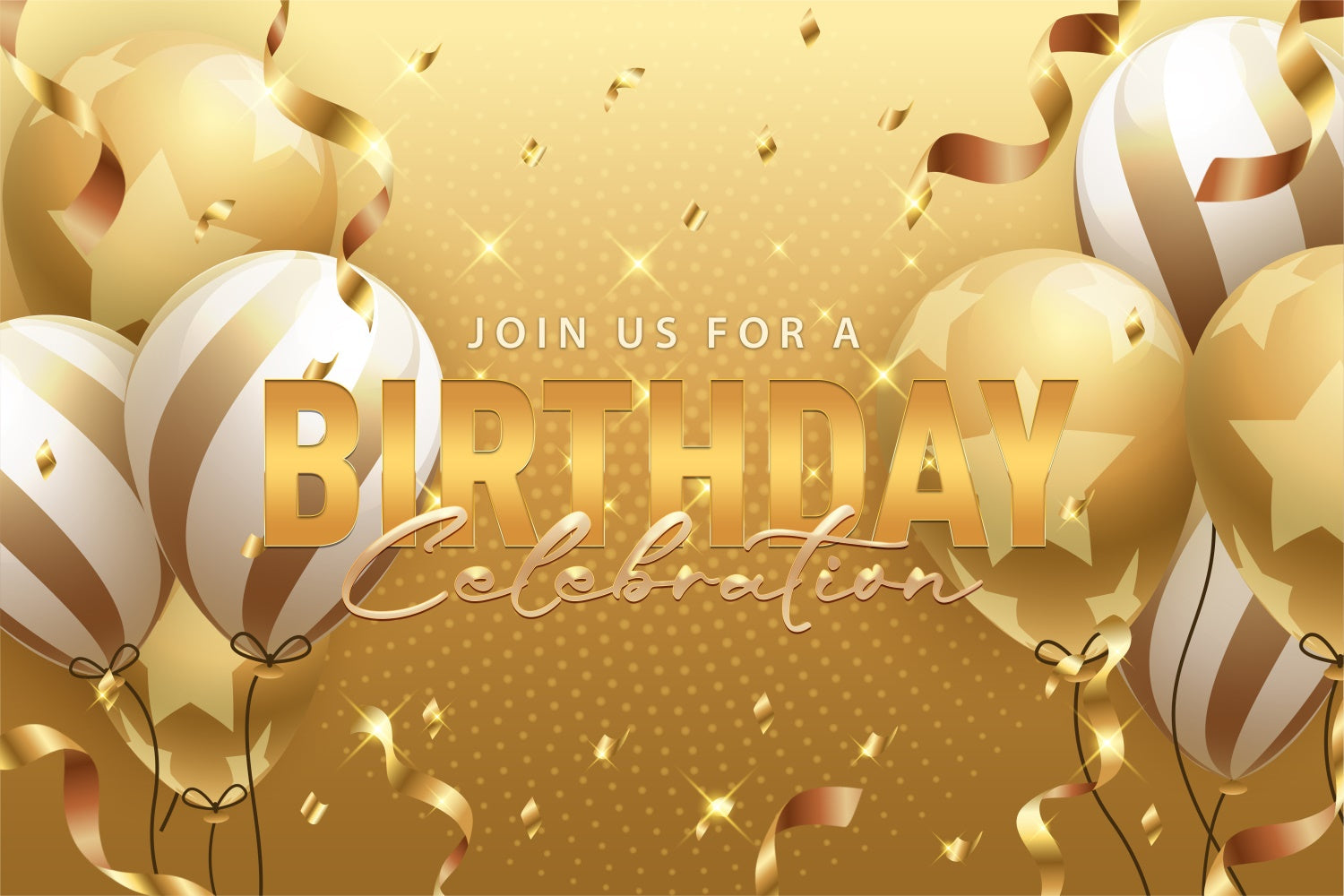 Custom Birthday Backdrops Glowing Glitter Confetti Backdrop UK BRP3-72